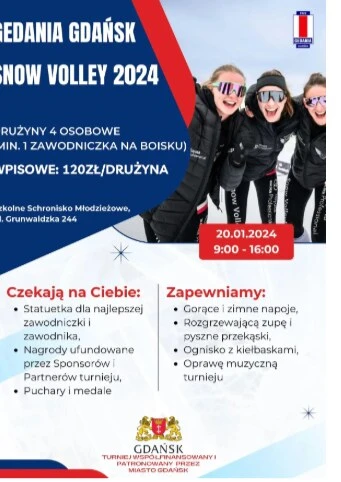 Ulotka turnieju Snow Volley 2024