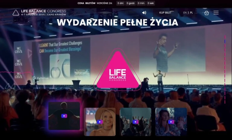 Strona wydarzenia Life Balance Congress