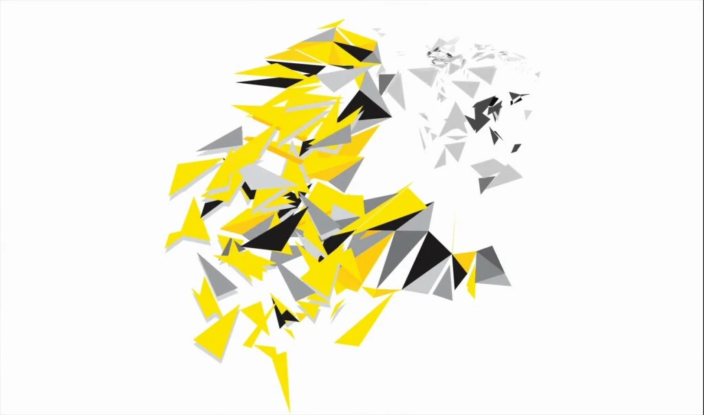 Lion - Animacja logo w stylu low poly, obraz 2 z 3