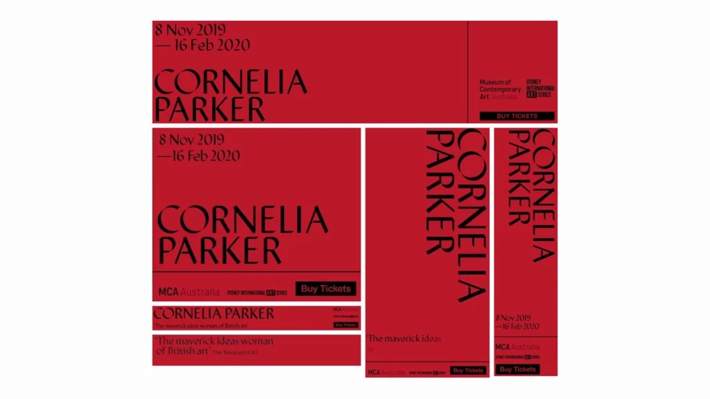 Cornelia Parker - Zestaw banerów dla MCA Australia, obraz 3 z 3