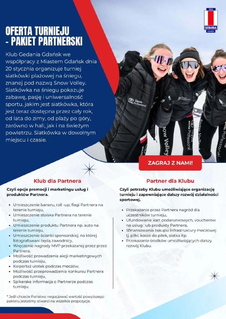 Gedania Gdańsk - Volleyball tournament flyer, page 2 of 4